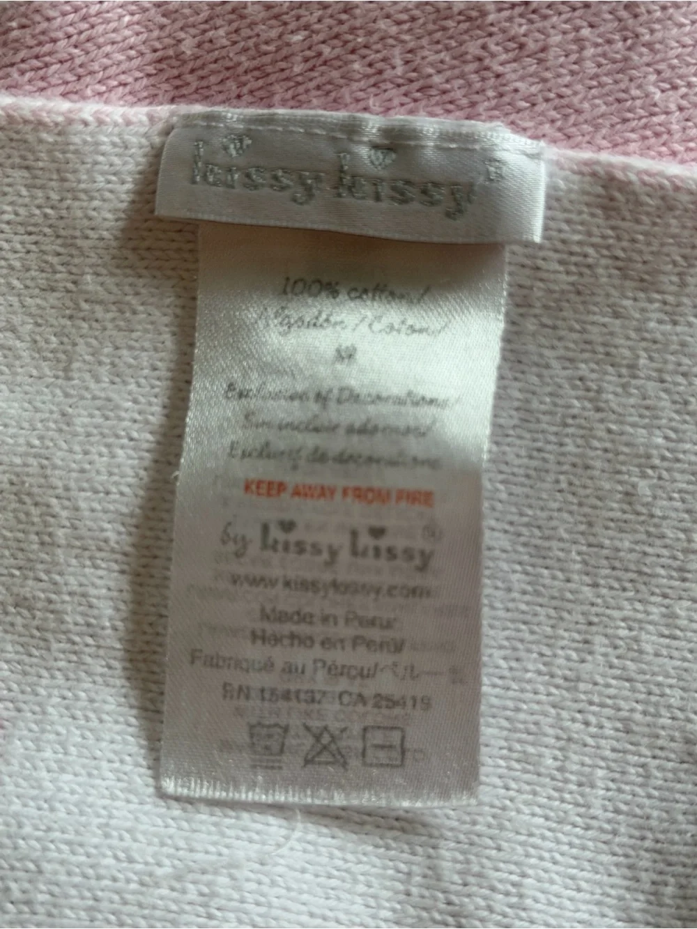 Kissy Kissy, Pink Elephant Knit Novelty,Baby Stroller Blanket